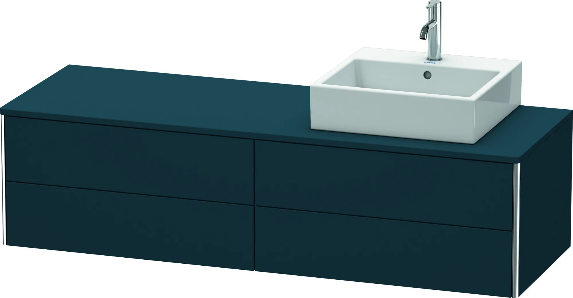 Duravit Waschtischunterschrank wandhängend „XSquare“ 160 × 40 × 54,8 cm Nachtblau Seidenmatt Duravit Waschtischunterschrank wandhängend „XSquare“ 160 × 40 × 54,8 cm Nachtblau Seidenmatt