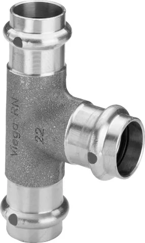 „Sanpress“ T-Stück mit 3 Muffen 28 × 28 × 18 mm „Sanpress“ T-Stück mit 3 Muffen 28 × 28 × 18 mm