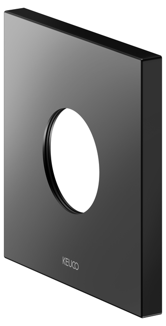 IXMO 59553370092 Wandrosette für Thermostat, eckig 105 x 105 mm schwarz