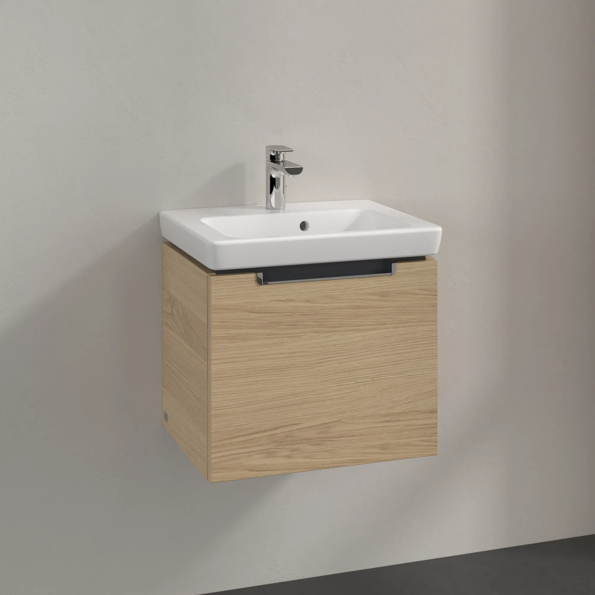 Villeroy & Boch Waschtischunterschrank „Subway 2.0“ 485 × 420 × 379 mm Nordic Oak, für Becken mittig, ohne Beleuchtung Villeroy & Boch Waschtischunterschrank „Subway 2.0“ 485 × 420 × 379 mm Nordic Oak, für Becken mittig, ohne Beleuchtung