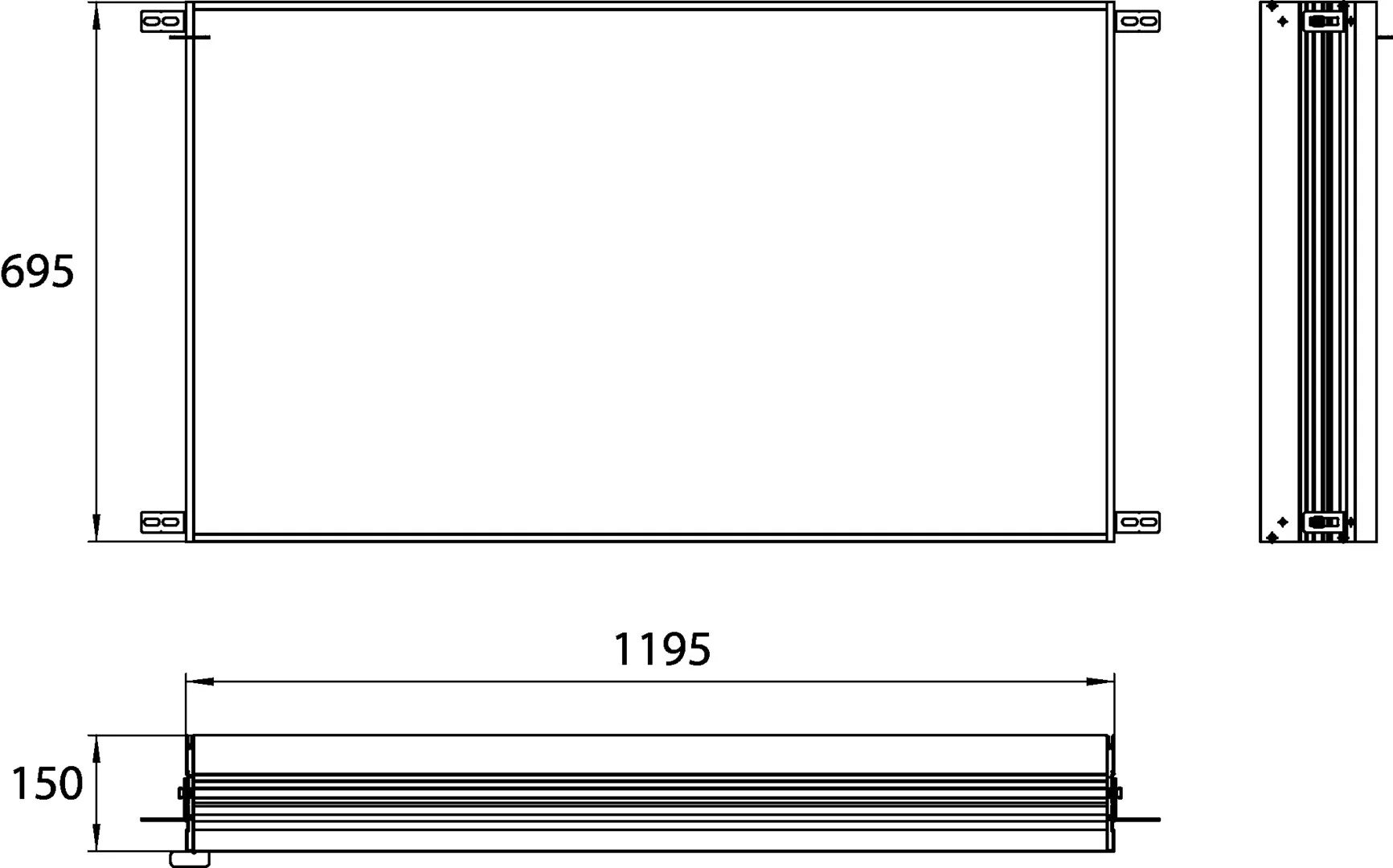 emco Einbaurahmen für Spiegelschrank „evo“ 1195 × 695 × 150 mm emco Einbaurahmen für Spiegelschrank „evo“ 1195 × 695 × 150 mm