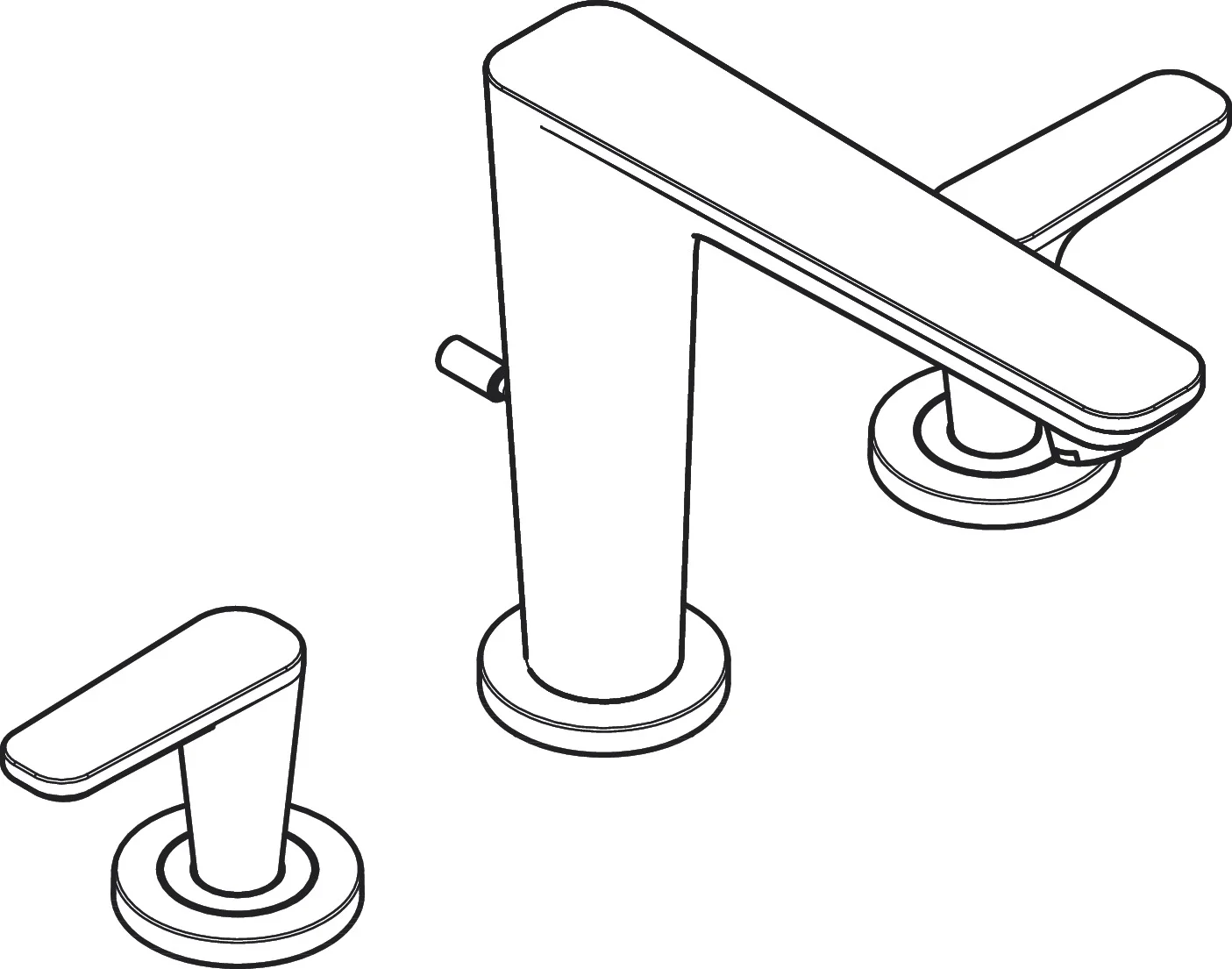 Hansgrohe AXOR Citterio C 3-Loch Waschtischarmatur Chrom, ComfortZone 125, Ausladung 135 mm, Auslaufhöhe 125 mm, Hebelgriff, Normalstrahl, max. Durchfluss 5 l/min Hansgrohe AXOR Citterio C 3-Loch Waschtischarmatur Chrom, ComfortZone 125, Ausladung 135 mm, Auslaufhöhe 125 mm, Hebelgriff, Normalstrahl, max. Durchfluss 5 l/min