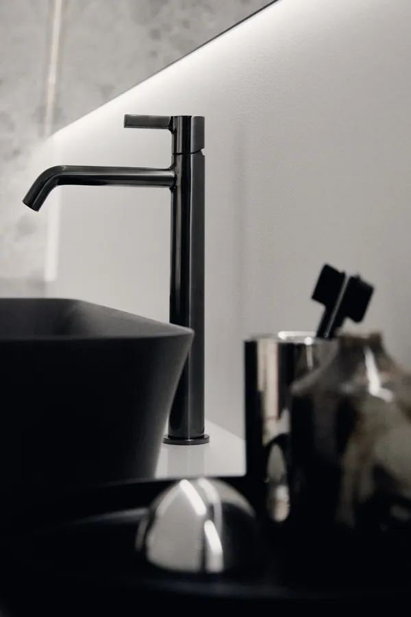 Ideal Standard Waschtischarmatur Joy, verl. Sockel, o. Ablgarn., Ausladung 170mm, Magnetic Grey