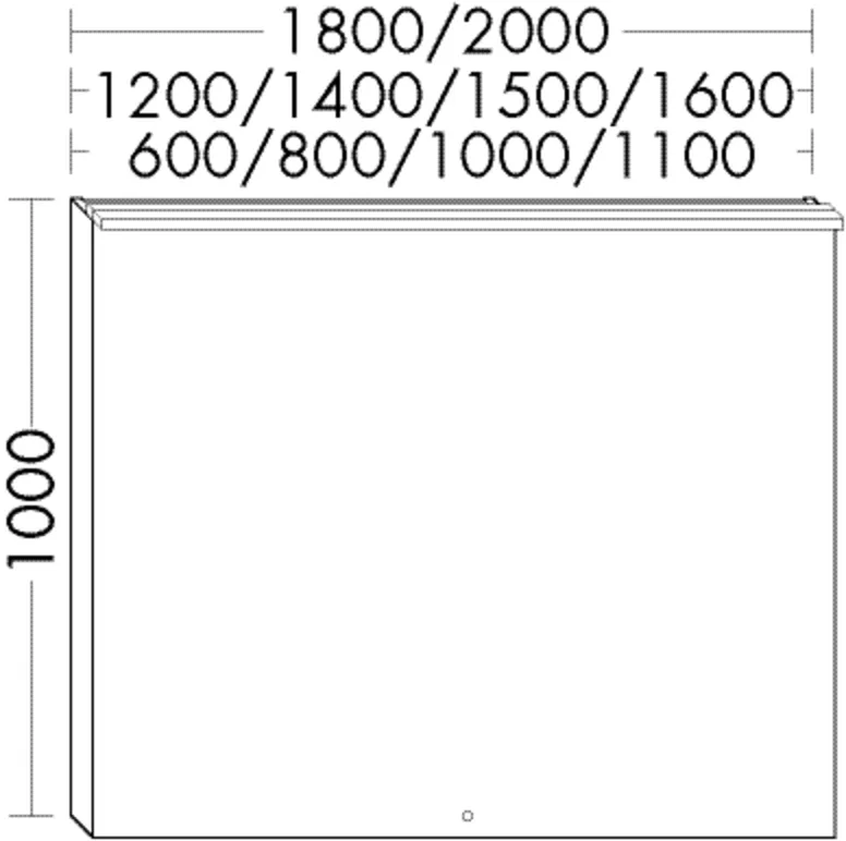 burgbad Spiegel „rc40Solitaire“ 1000 × 1000 mm