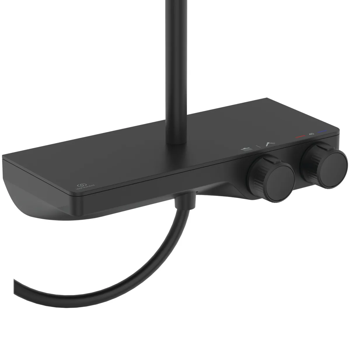 Ideal Standard Duschsystem Ceratherm S200 mit Brausethermostat Kopfbrause Silk Black Ideal Standard Duschsystem Ceratherm S200 mit Brausethermostat Kopfbrause Silk Black