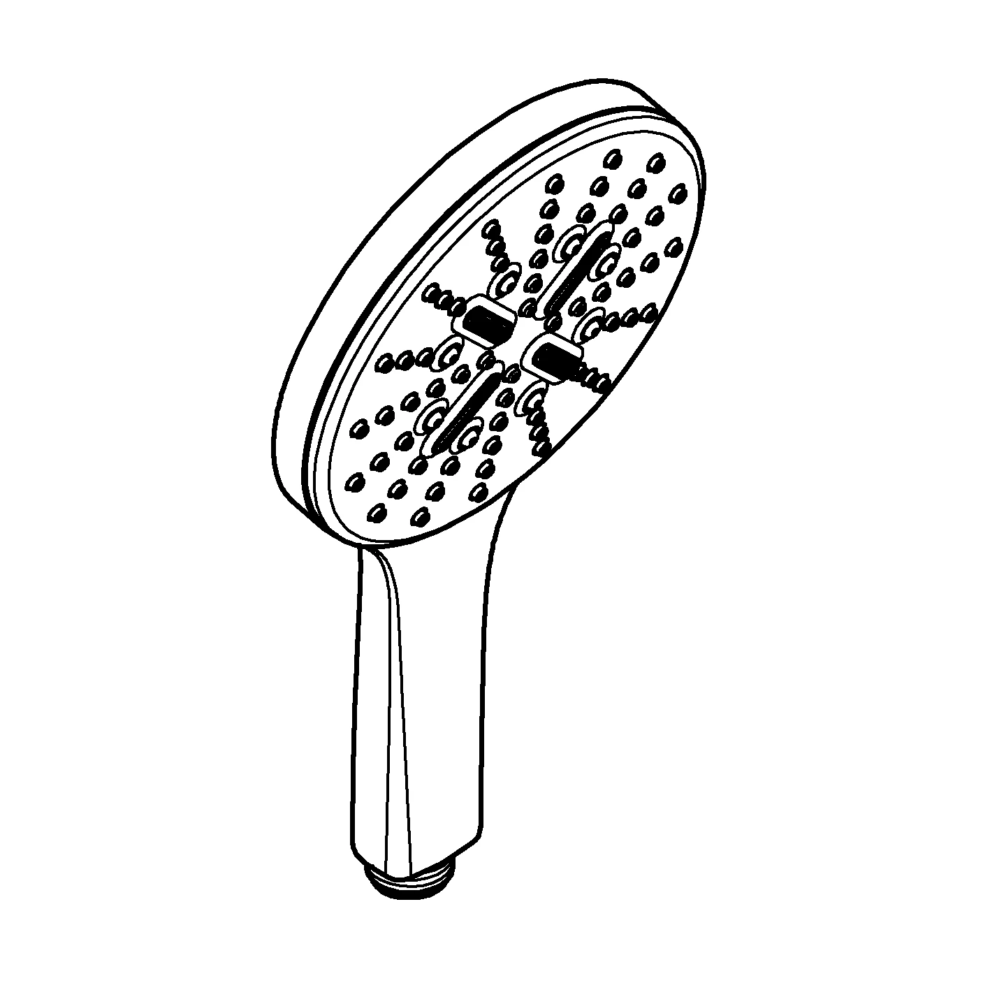 Handbrause Rainshower SmartActive 130 26574, 3 Strahlarten, 9,5 l/min Durchflusskonstanthalter, chrom