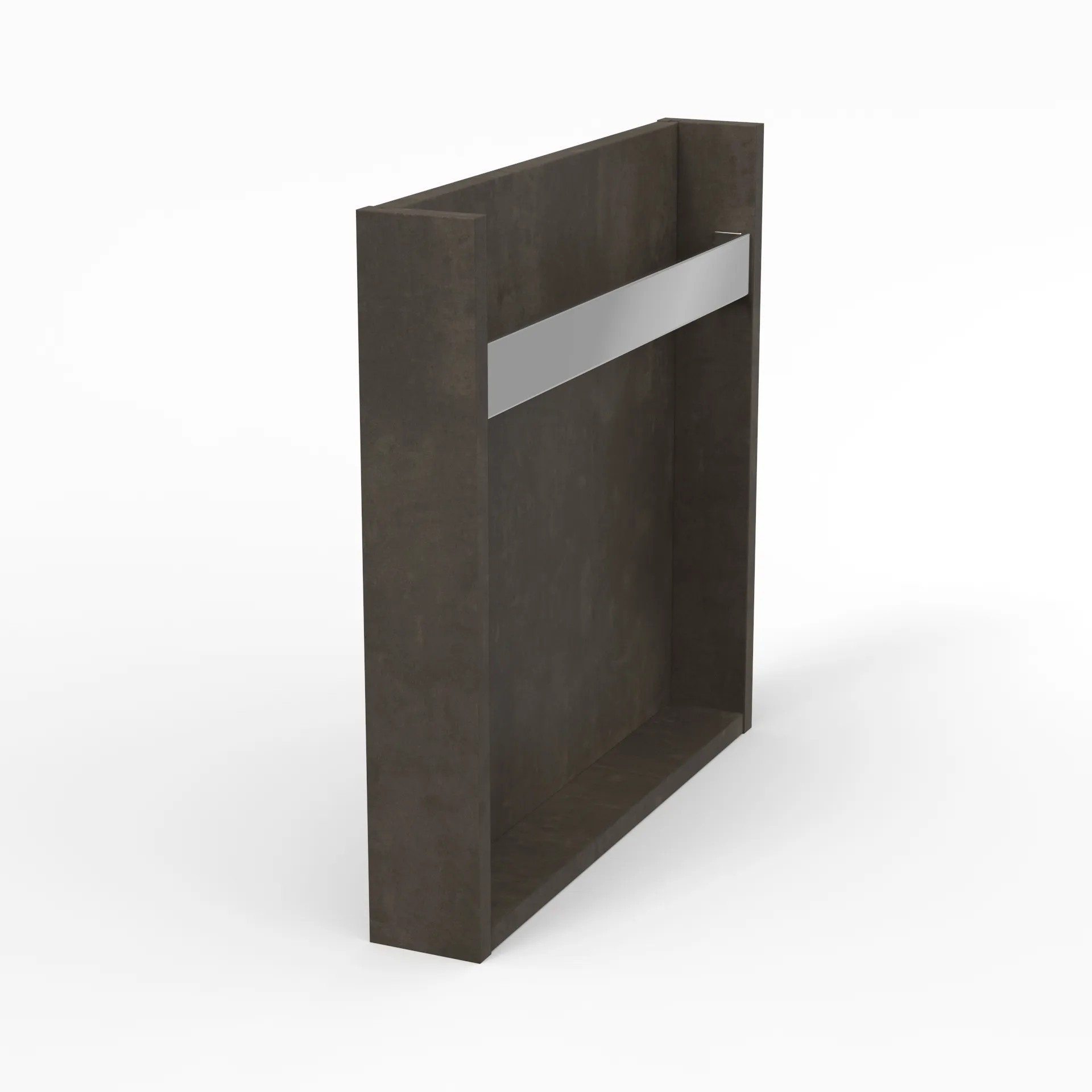 Konsolen vertikal - passend unterKonsole horizontalmit HandtuchhalterSchichtstoff Größe: 8,5 × 52 × 51 cm|Farbe: Lava-Soft