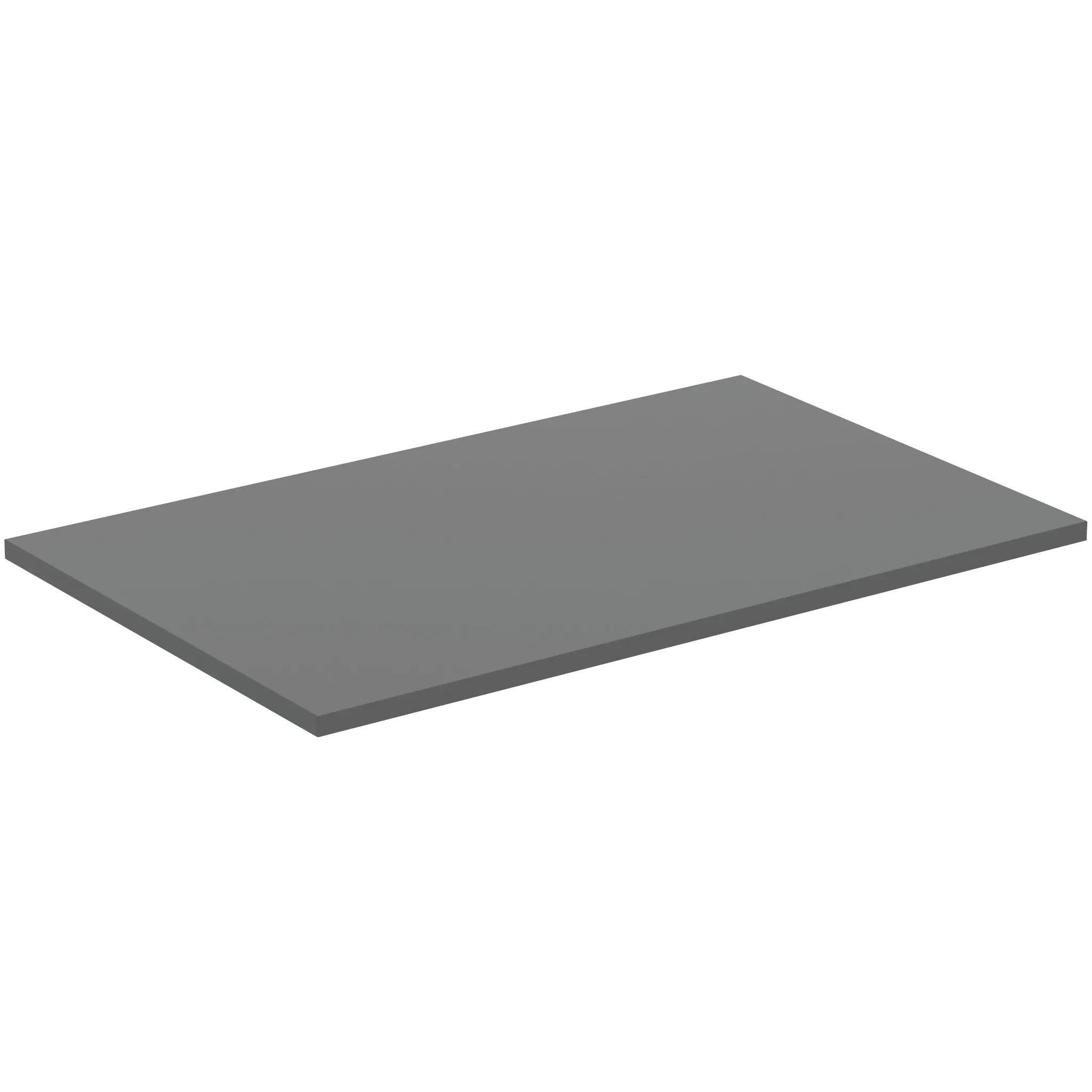 Waschtischplatte i.life B ohne Ausschnitt 802x506x18mm Weiß matt