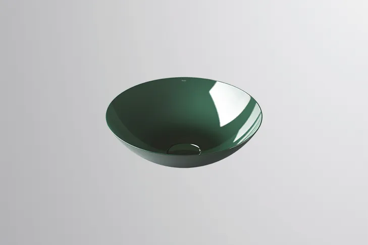 Waschbecken „Terra“ 450 × 149 mm in Deep Green