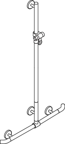 HEWI Haltegriff „System 800K“ in Reinweiß HEWI Haltegriff „System 800K“ in Reinweiß