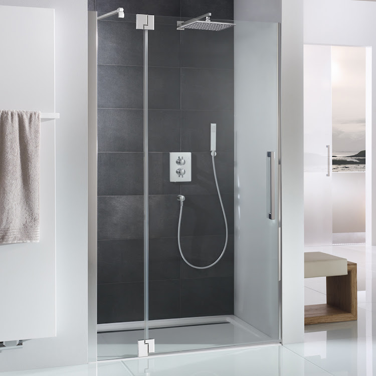 HSK Drehtür an Nebenteil pendelbar für Nische „K2P“ Glas Klar hell, Profile Chromoptik (Alu Hochglanz poliert), Scharniere nicht pendelbar, H: 2000 mm HSK Drehtür an Nebenteil pendelbar für Nische „K2P“ Glas Klar hell, Profile Chromoptik (Alu Hochglanz poliert), Scharniere nicht pendelbar, H: 2000 mm