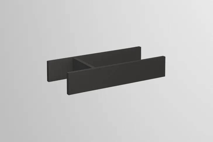 Facheinteilung H358.2 8400058 Lack Metallschwarz Facheinteilung H358.2 8400058 Lack Metallschwarz