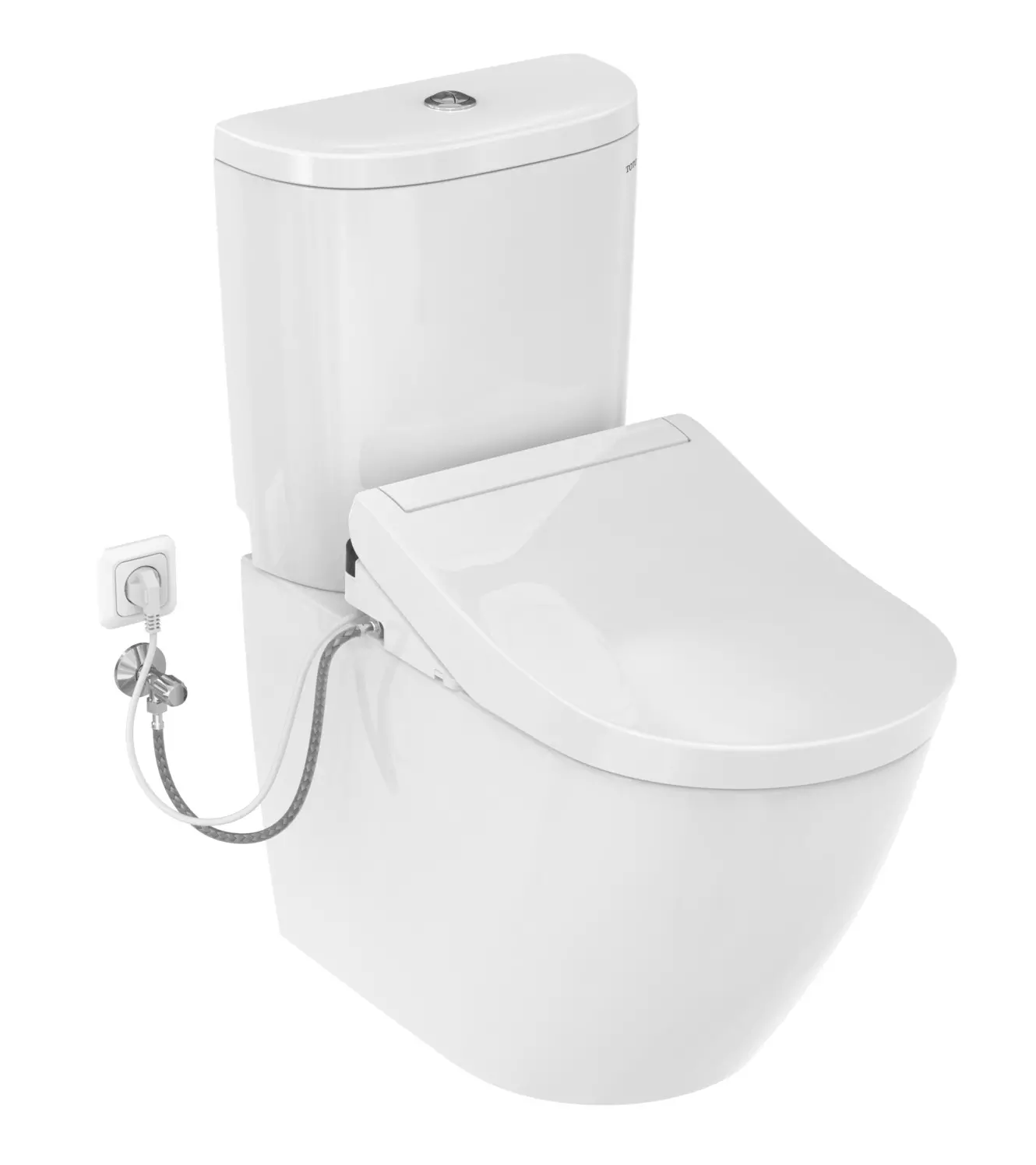 Dusch-WC WASHLET® mit seitlichen Anschlüssen „RG“ 383 × 130 mm