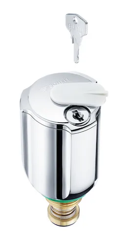 COMFORT-Griff SECUR, RFV, abschließbar, DN 15 G 1/2 AG, chrom COMFORT-Griff SECUR, RFV, abschließbar, DN 15 G 1/2 AG, chrom