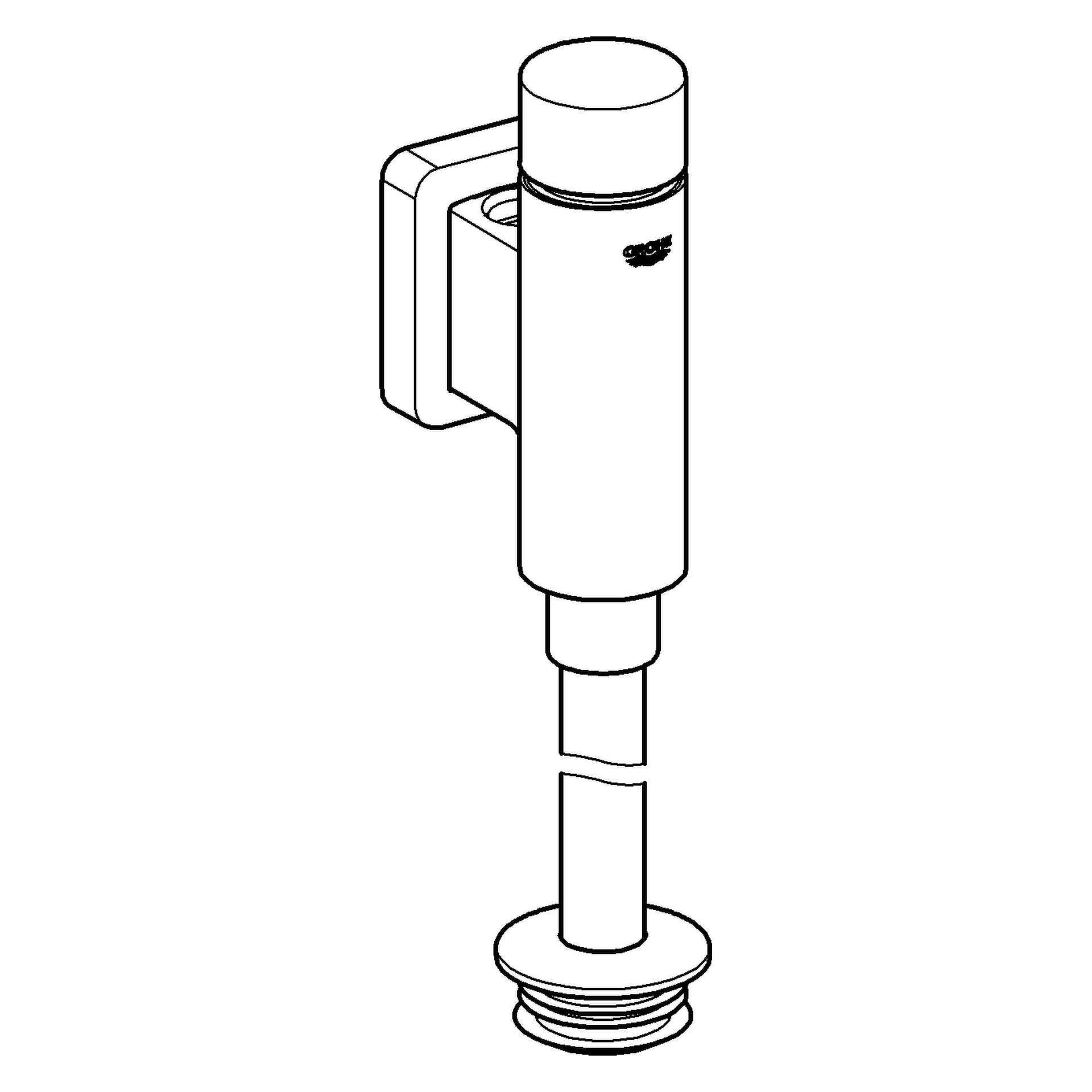 Urinal-Druckspüler Rondo 37339, DN 15, integrierte Vorabsperrung, chrom
