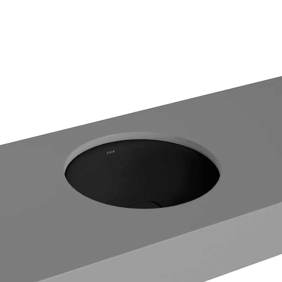 VitrA New Metropole Unterbauwaschtisch rund 40 cm ohne Überlaufschlitz Schwarz Matt VitrA New Metropole Unterbauwaschtisch rund 40 cm ohne Überlaufschlitz Schwarz Matt