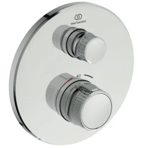 Ideal Standard Brausethermostat Ceratherm Navigo Unterputz, Chrom, 157 mm Durchmesser, 40 mm Tiefe, 157 mm Höhe Ideal Standard Brausethermostat Ceratherm Navigo Unterputz, Chrom, 157 mm Durchmesser, 40 mm Tiefe, 157 mm Höhe