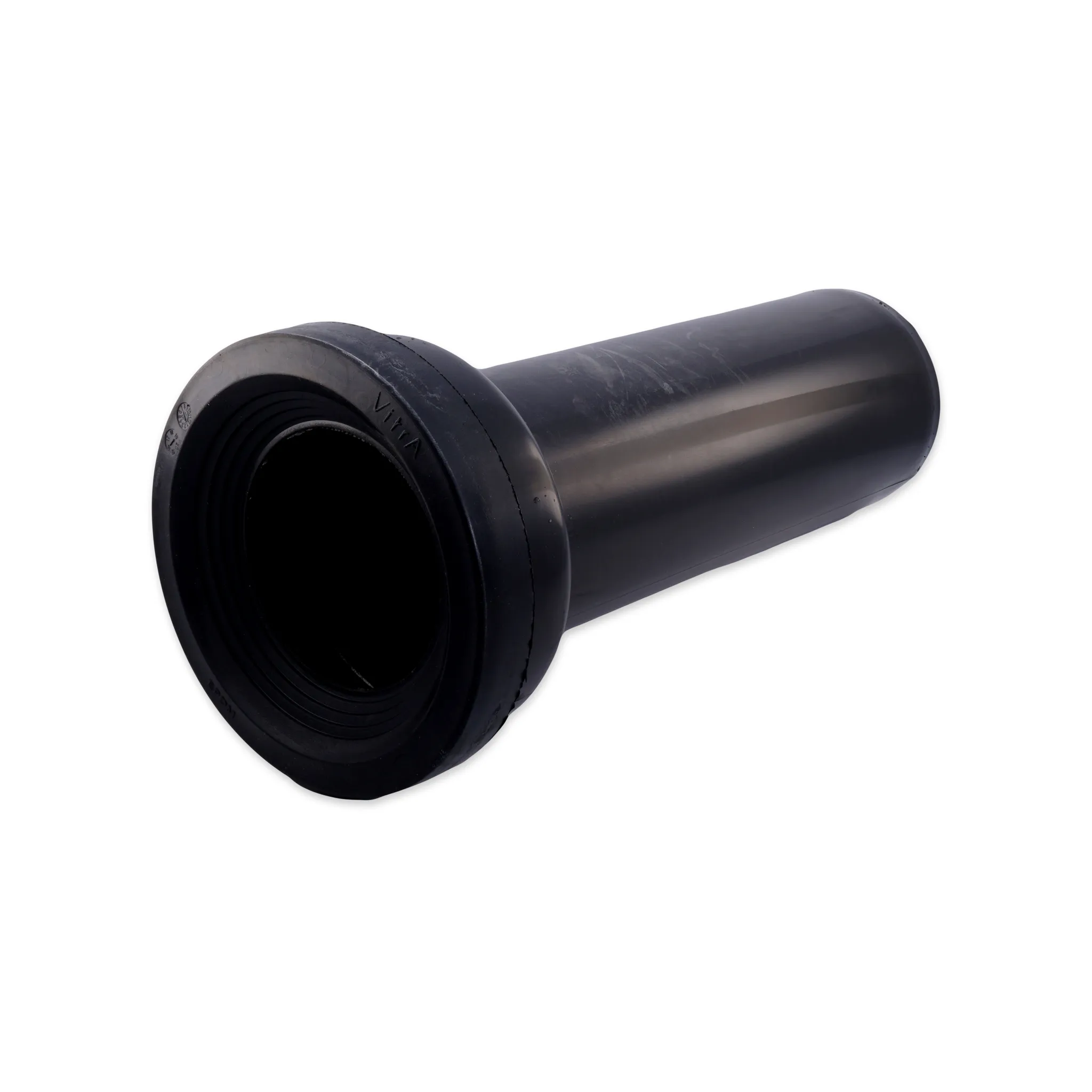 VitrA WC-Spülrohrverlängerung mit Dichtung, L: 310 mm, D: 90 mm, Kunststoff Schwarz