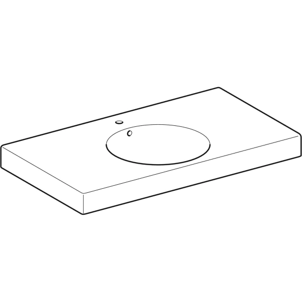 Wandwaschtisch mit Ablagefläche „Preciosa II“, rechteckig 90 × 50 cm in weiß alpin Wandwaschtisch mit Ablagefläche „Preciosa II“, rechteckig 90 × 50 cm in weiß alpin