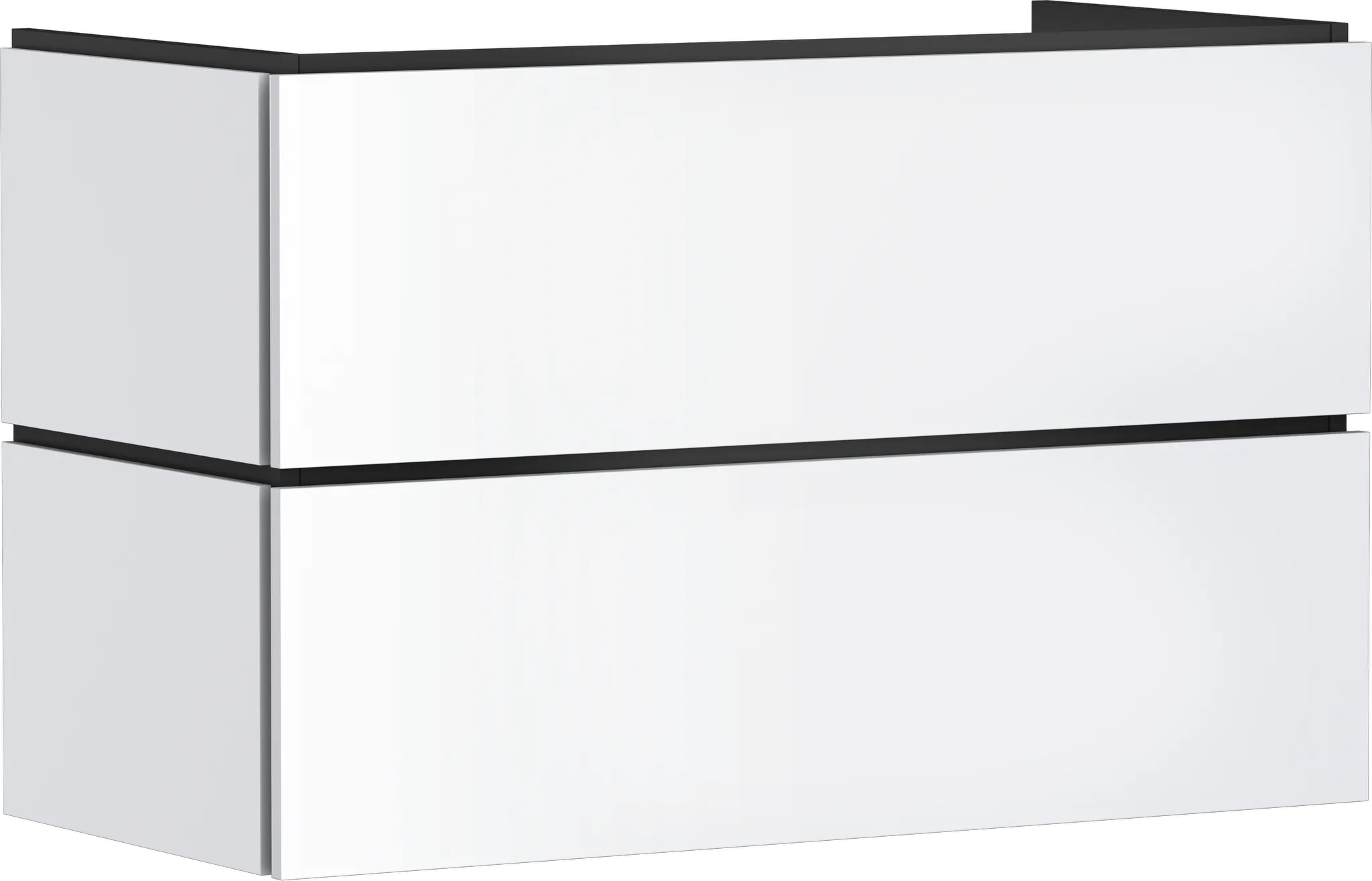 Hansgrohe Xilesa E Waschtischunterschrank 980⁄470 mit 2 Schubkästen PushOpen, Mattweiß