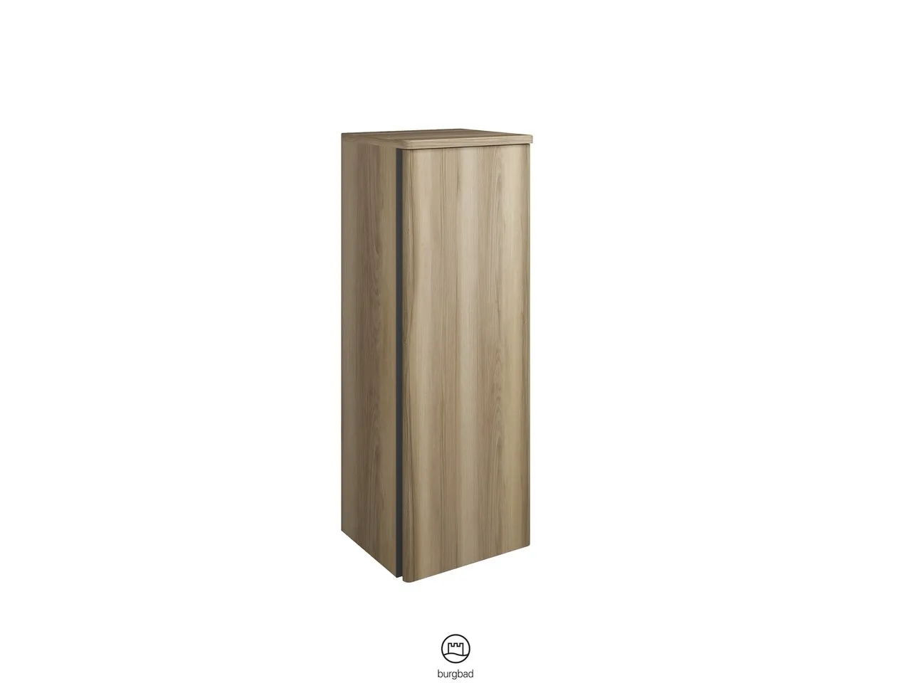 burgbad Hochschrank „Badu“ 392 × 980 × 365 mm in Nussbaum Dekor Samt