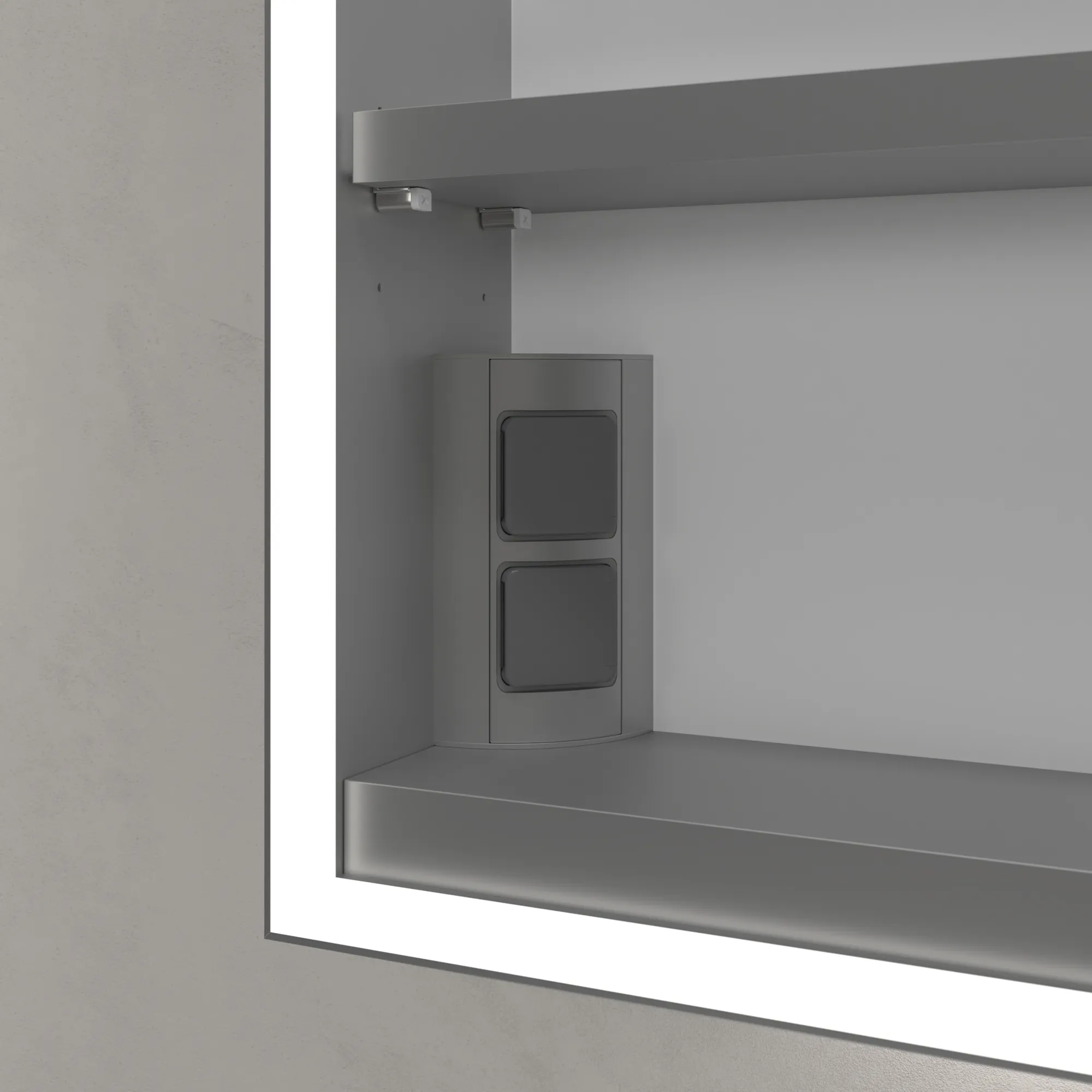 Villeroy & Boch Aufputz-Spiegelschrank My View Now A4576R, 600x750x168 mm, glänzend, mit Beleuchtung und SoftClosing