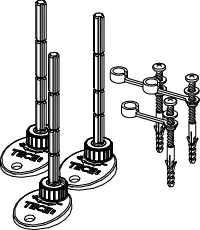 TECEdrainprofile Montagefüße Set TECEdrainprofile Montagefüße Set