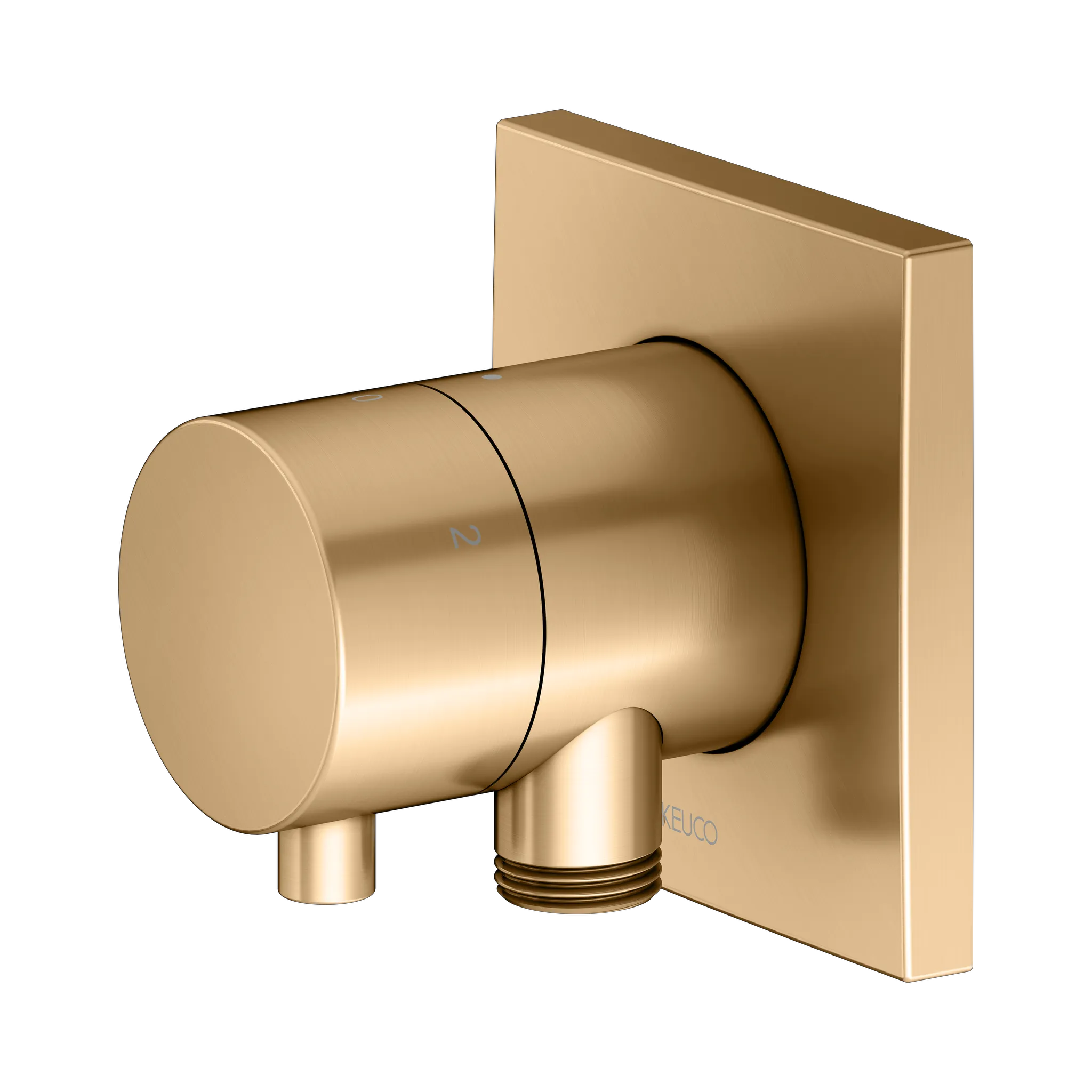 IXMO 3-Wege Ab- u. Umstellventil UP IXMO Comfort, eckig Messing gebürstet IXMO 3-Wege Ab- u. Umstellventil UP IXMO Comfort, eckig Messing gebürstet