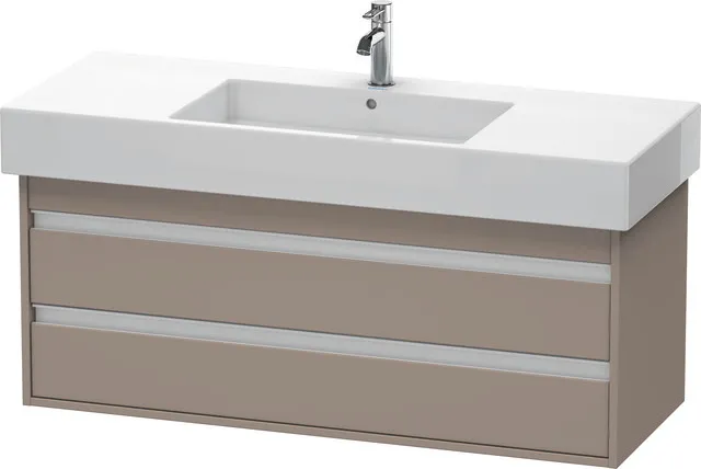 Duravit Waschtischunterschrank wandhängend „Ketho“ 120 × 48 × 45,5 cm Basalt Matt