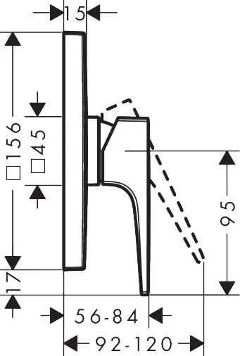 Brausenmischer Unterputz Metropol Fertigset chrom Brausenmischer Unterputz Metropol Fertigset chrom