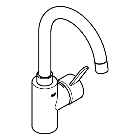 Einhand-Waschtischbatterie Eurosmart Cosmopolitan 23933_1, L-Size, Einlochmontage, getrennte innenliegende Wasserwege – kein Kontakt mit Blei oder Nickel, glatter Körper, Push-open Ablaufgarnitur 1 1/4″, chrom Einhand-Waschtischbatterie Eurosmart Cosmopolitan 23933_1, L-Size, Einlochmontage, getrennte innenliegende Wasserwege – kein Kontakt mit Blei oder Nickel, glatter Körper, Push-open Ablaufgarnitur 1 1/4″, chrom