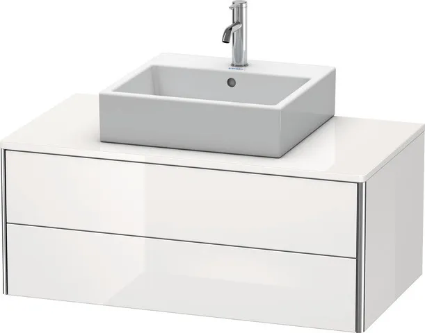 Duravit Waschtischunterschrank wandhängend „XSquare“ 100 × 40 × 54,8 cm Weiß Hochglanz