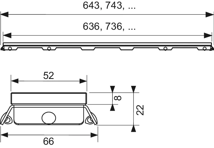 TECE Glas-Ablaufabdeckung „TECEdrainline“