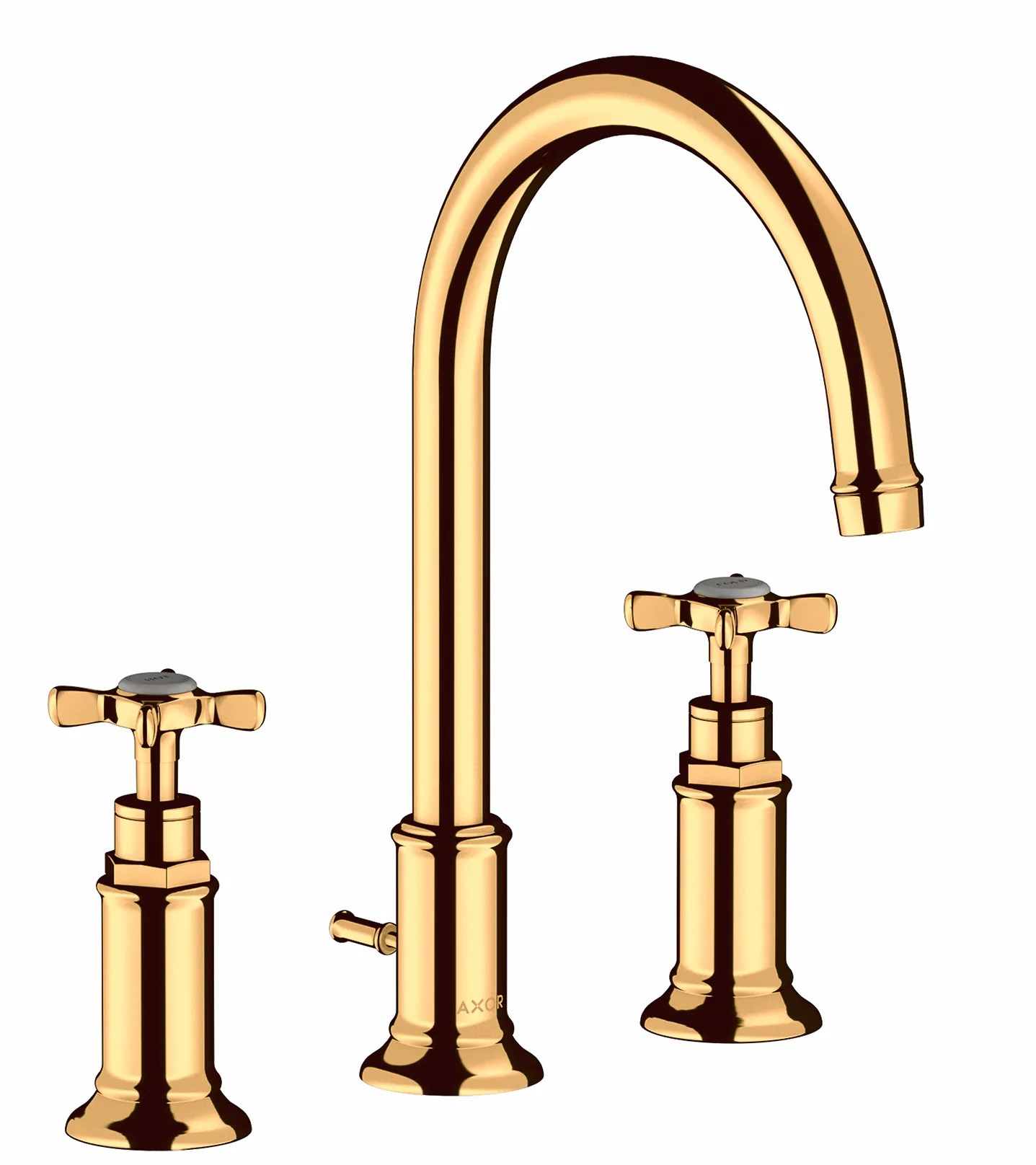 Hansgrohe AXOR Montreux 3-Loch Waschtischarmatur Polished Gold Optic