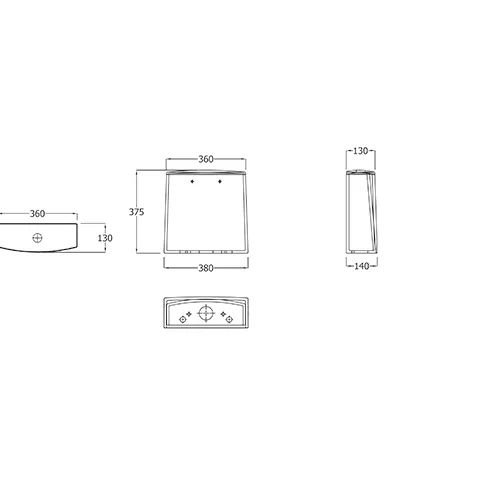 Kludi-RESA D Spülkasten Unteranschluss Weiß glänzend
