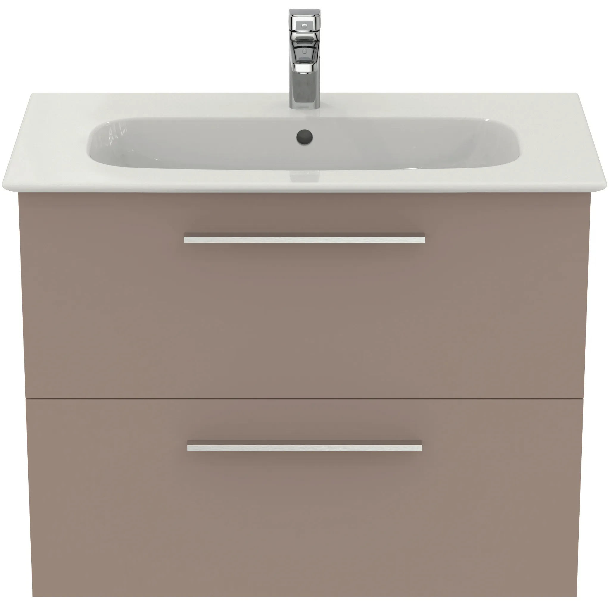 Möbelpaket i.life A mit Waschtisch 80cm und Unterschrank mit chrom Griff Weiß matt Möbelpaket i.life A mit Waschtisch 80cm und Unterschrank mit chrom Griff Weiß matt