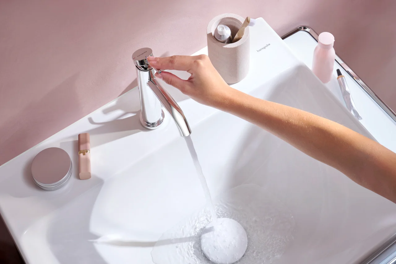 Hansgrohe Tecturis S Einhebel-Waschtischmischer 110 CoolStart EcoSmart+ mit Zugstangen-Ablaufgarnitur Chrom Hansgrohe Tecturis S Einhebel-Waschtischmischer 110 CoolStart EcoSmart+ mit Zugstangen-Ablaufgarnitur Chrom