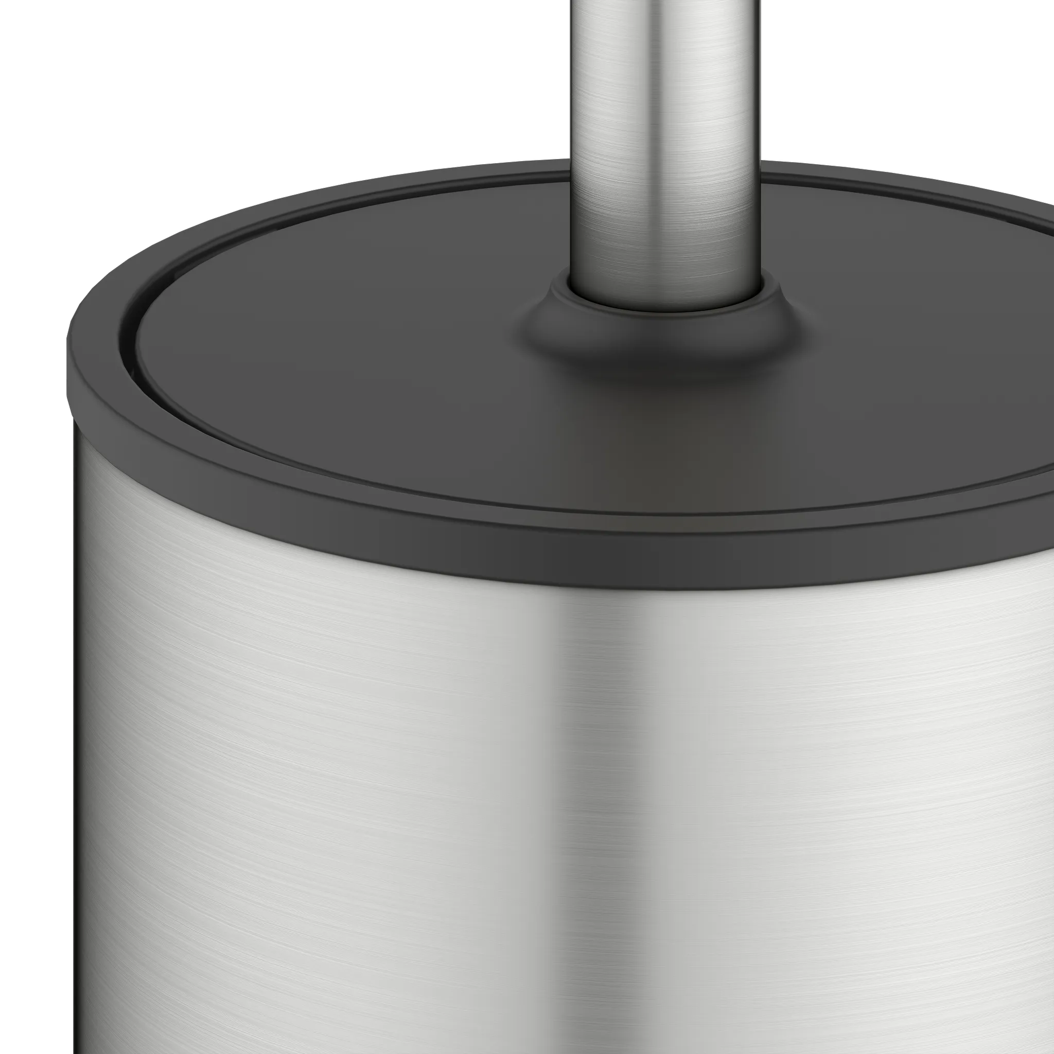 KEUCO COLLECTION MOLL Toilettenbürstengarnitur mit Deckel Wandmodell Edelstahl-finish / anthrazit KEUCO COLLECTION MOLL Toilettenbürstengarnitur mit Deckel Wandmodell Edelstahl-finish / anthrazit