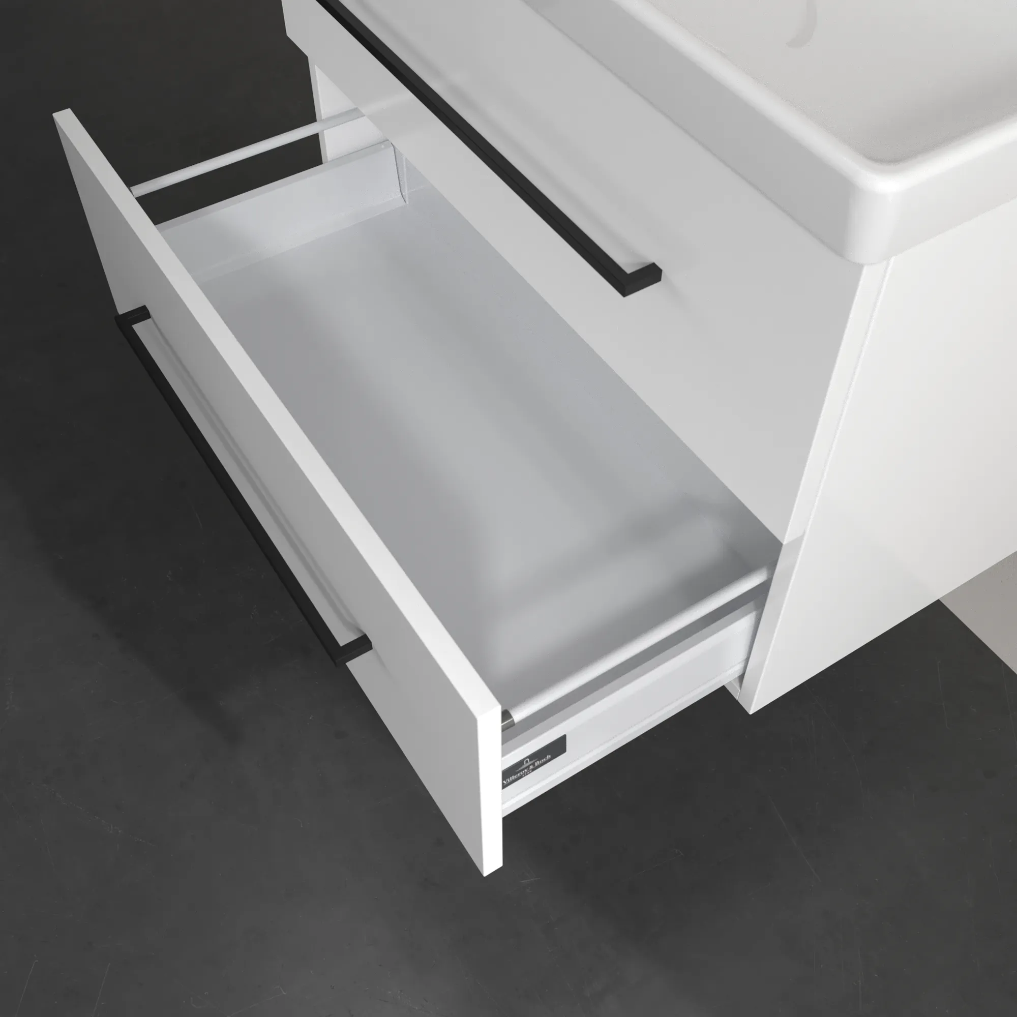 Villeroy & Boch Waschtischunterschrank „Avento“ für Schrankwaschtisch 780 × 514 × 452 mm Brilliant White, Soft Closing