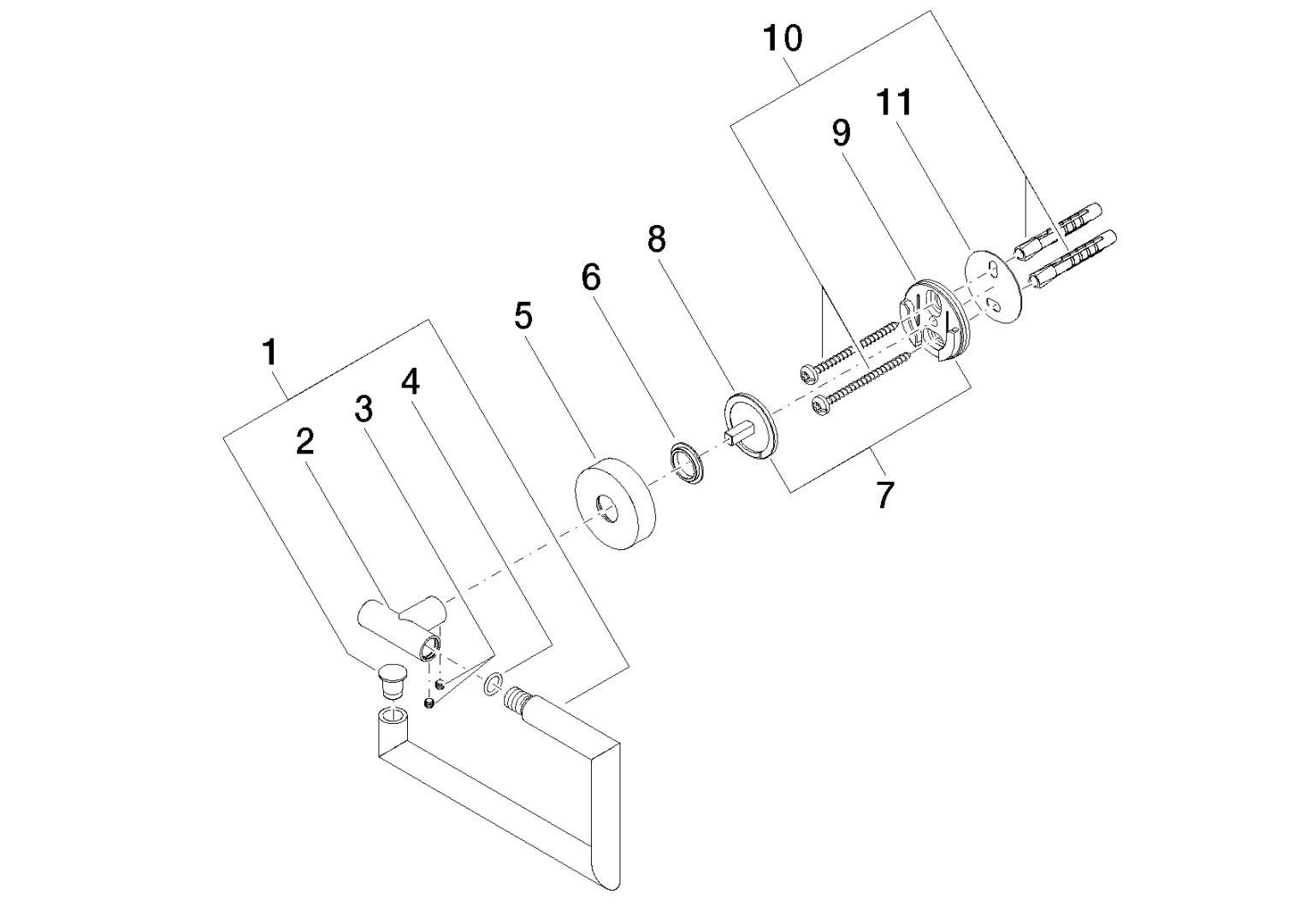 Papierrollenhalter ohne Deckel SERIENSPEZIFISCH Chrom 83500979 Papierrollenhalter ohne Deckel SERIENSPEZIFISCH Chrom 83500979