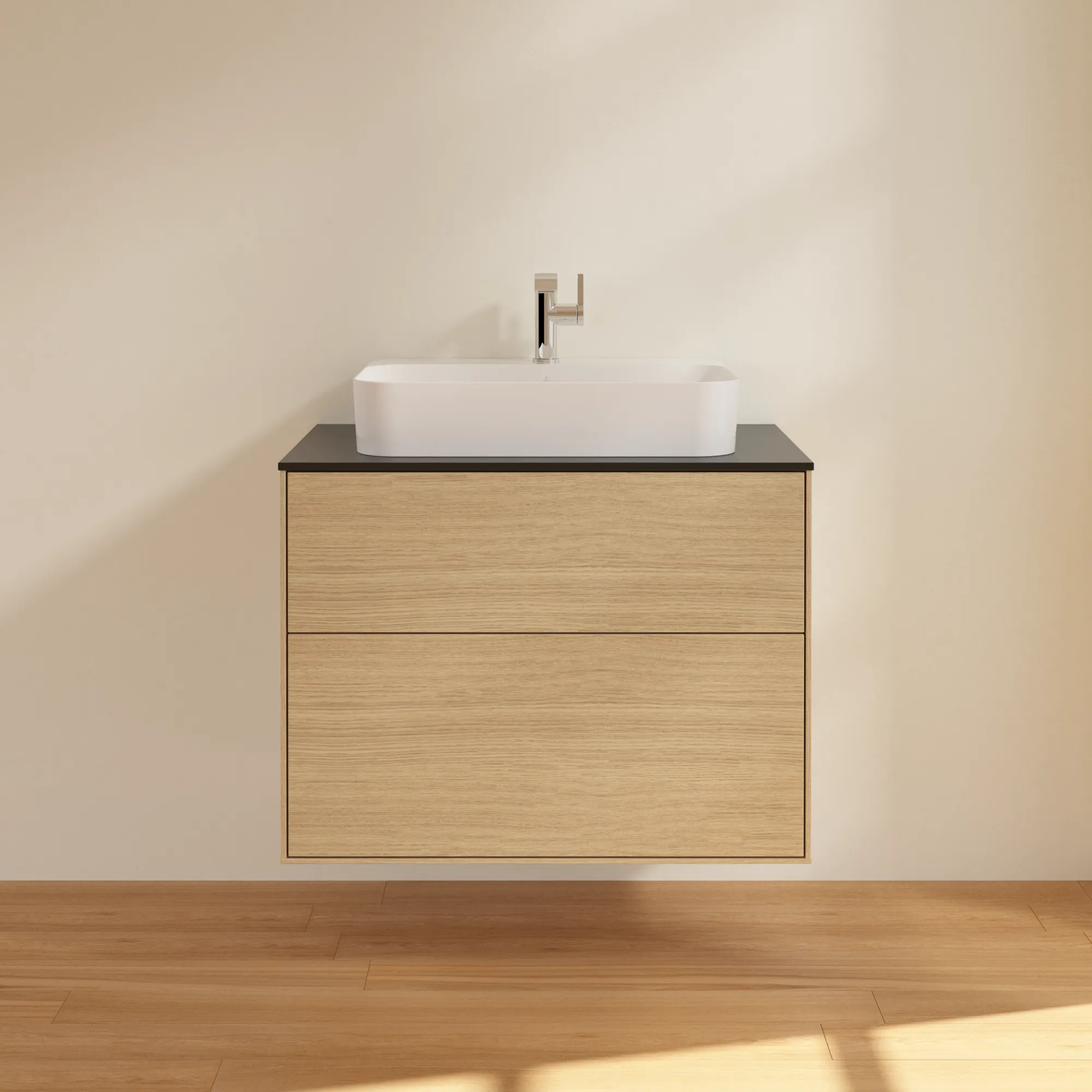 Villeroy & Boch Finion Waschbeckenunterschrank G34, 800 x 603 x 501 mm, mit Beleuchtung, 2 Auszüge Villeroy & Boch Finion Waschbeckenunterschrank G34, 800 x 603 x 501 mm, mit Beleuchtung, 2 Auszüge