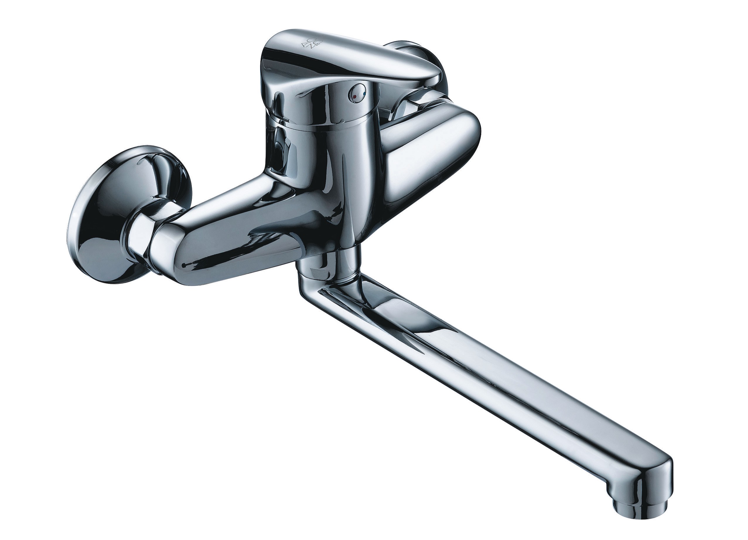 Wandspültisch-Einhandbatterie AqvaBasic II - S-Anschlüsse mit Rosetten - schwenkbarer Auslauf 150 mm - Kartusche mit keramischen Dichtscheiben - Heisswassersperre - Wassermengendurchflussregulierung - chrom Wandspültisch-Einhandbatterie AqvaBasic II - S-Anschlüsse mit Rosetten - schwenkbarer Auslauf 150 mm - Kartusche mit keramischen Dichtscheiben - Heisswassersperre - Wassermengendurchflussregulierung - chrom