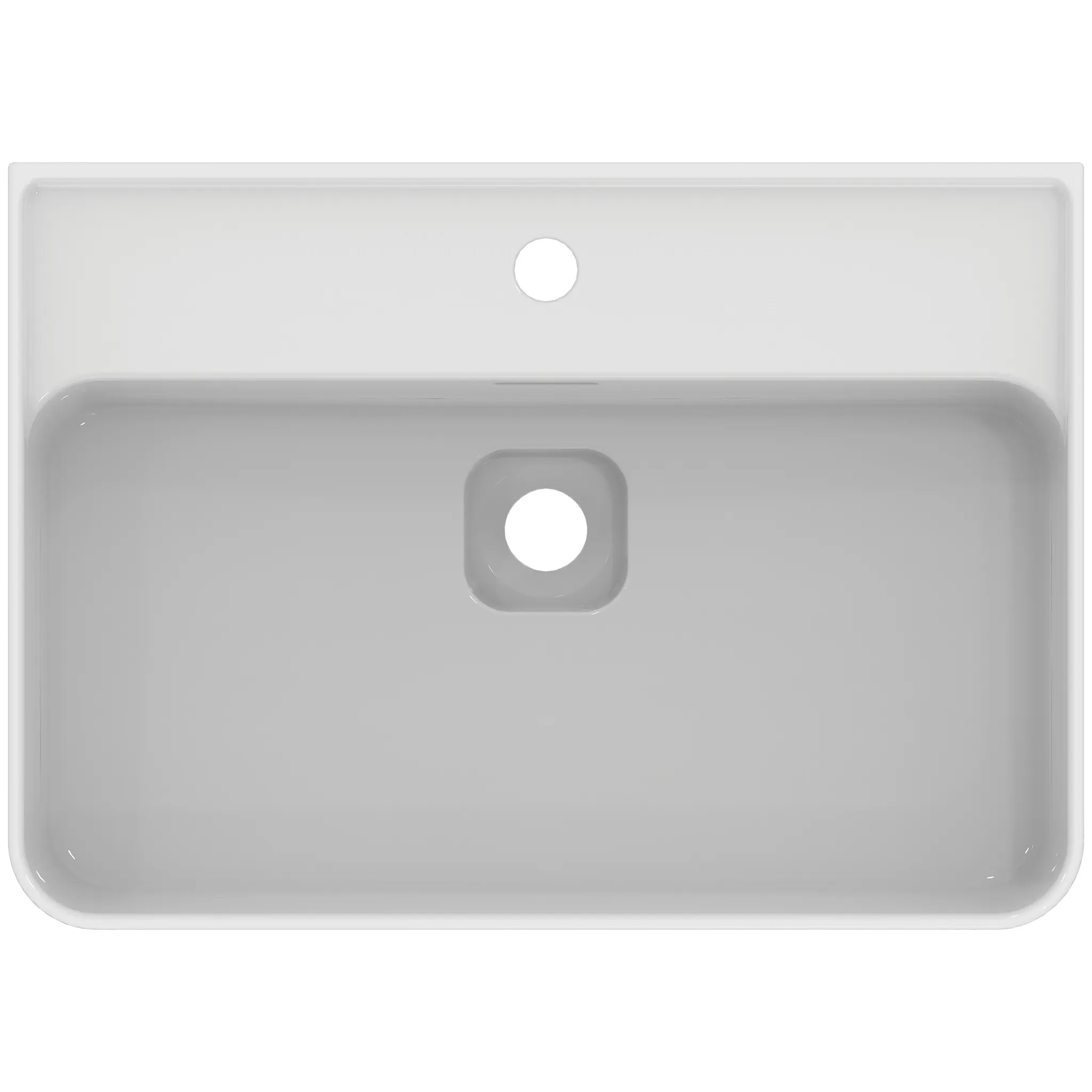 Waschbecken „StradaII“ 60 × 43 × 17 cm, Hahnlochposition mittig Waschbecken „StradaII“ 60 × 43 × 17 cm, Hahnlochposition mittig