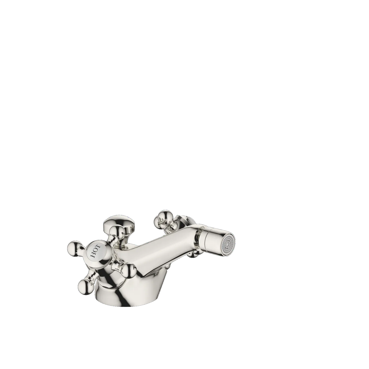 Dornbracht Madison Bidet-Einlochbatterie mit Ablaufgarnitur Platin