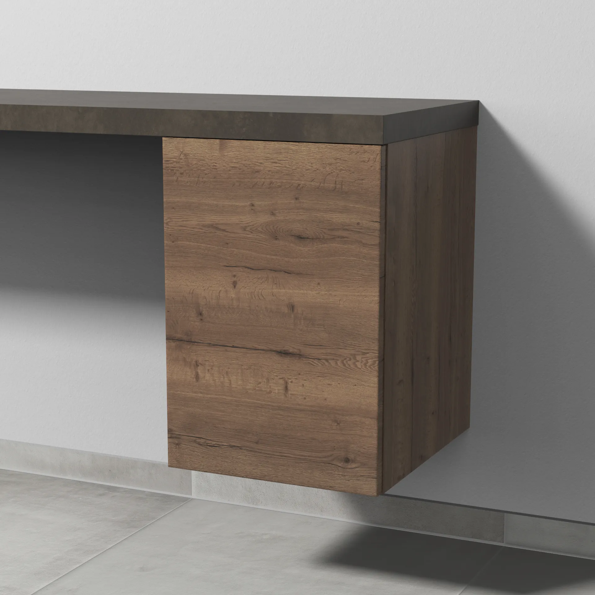 Sanipa Anbauschrank „2morrow“ 350 × 510 × 420 mm in Eiche Tabak