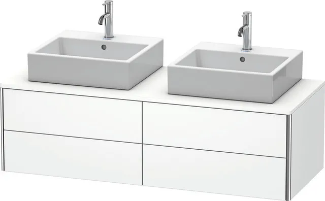 Duravit Waschtischunterschrank wandhängend „XSquare“ 140 × 40 × 54,8 cm Weiß Matt Duravit Waschtischunterschrank wandhängend „XSquare“ 140 × 40 × 54,8 cm Weiß Matt