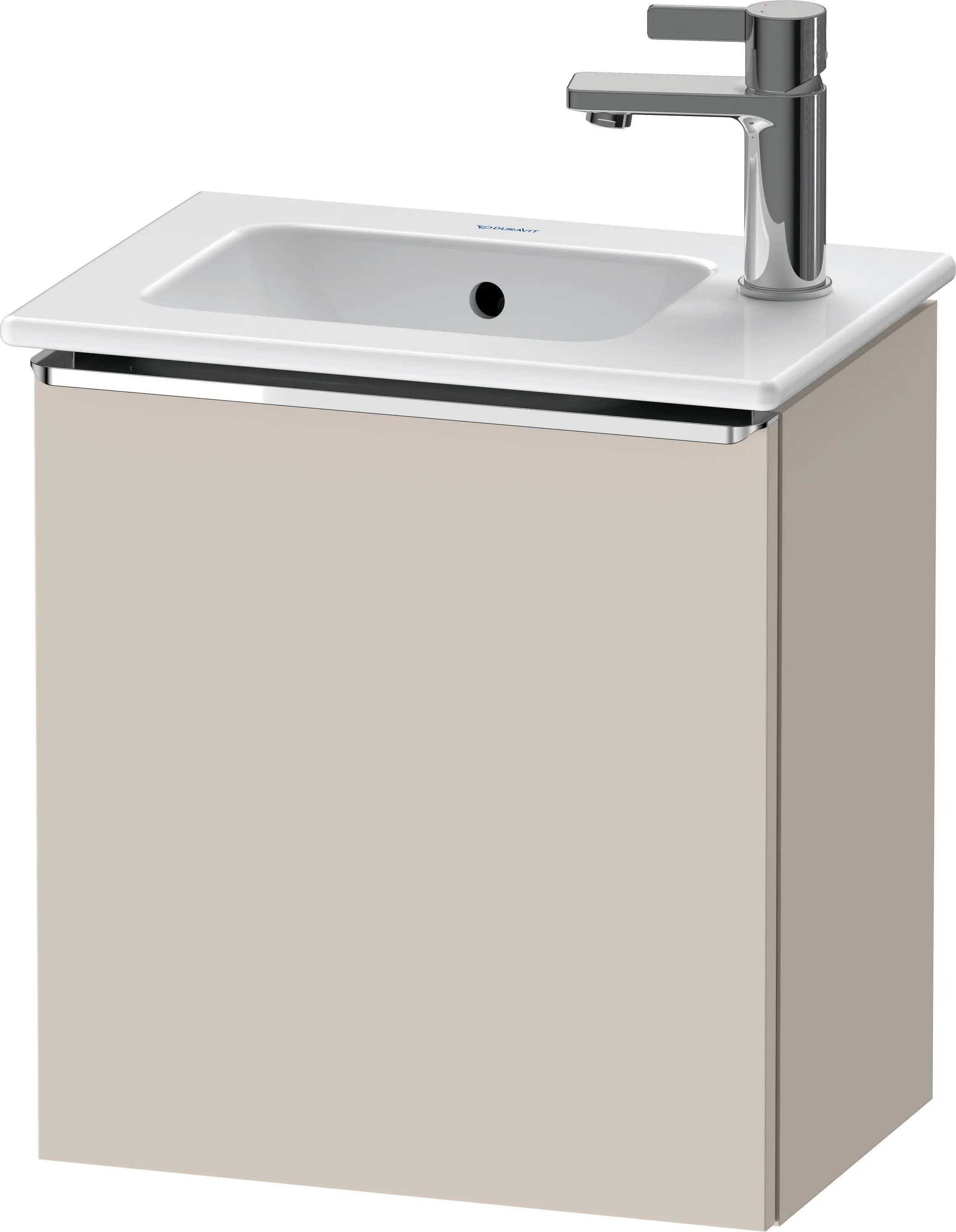 Duravit Waschtischunterschrank wandhängend „D-Neo“ 41 × 44 × 27,4 cm Taupe Matt
