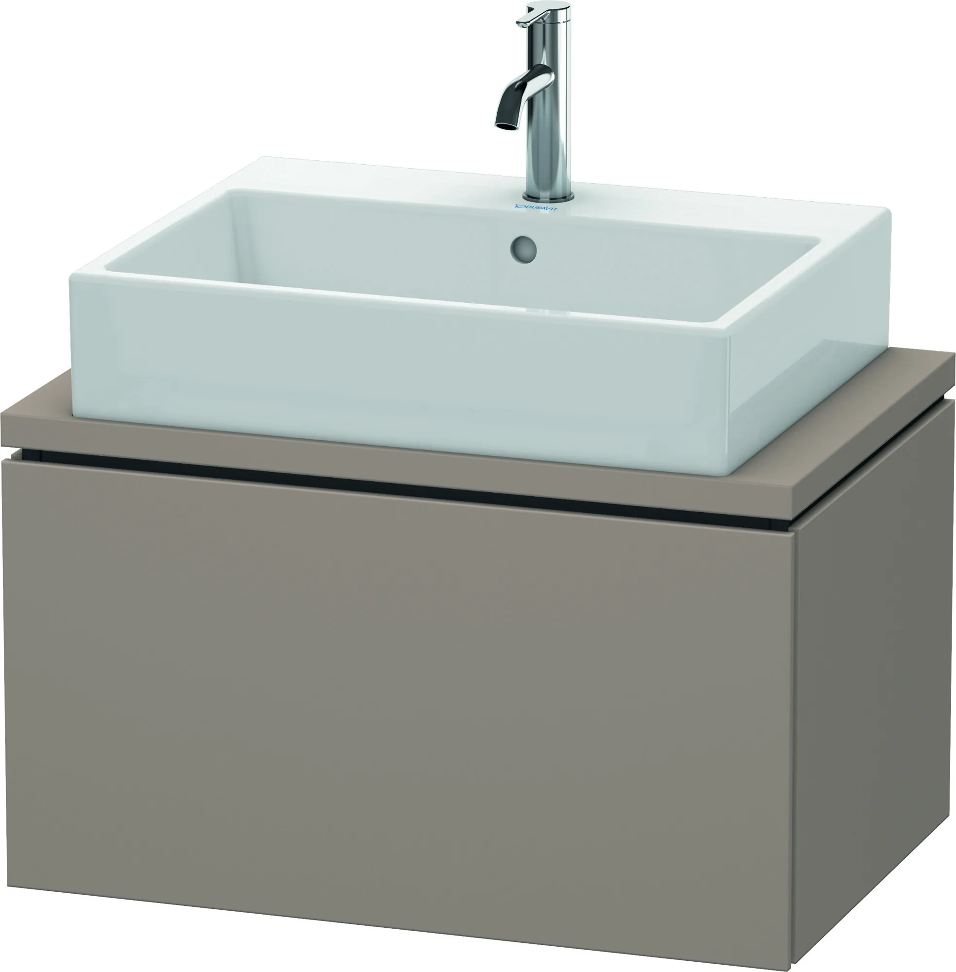 Duravit Waschtischunterschrank wandhängend „L-Cube“ 72 × 40 × 47,7 cm Basalt Matt Duravit Waschtischunterschrank wandhängend „L-Cube“ 72 × 40 × 47,7 cm Basalt Matt