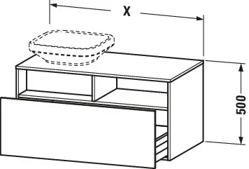 Duravit Waschtischunterschrank wandhängend „DuraStyle“ 100 × 61 × 45,3 cm