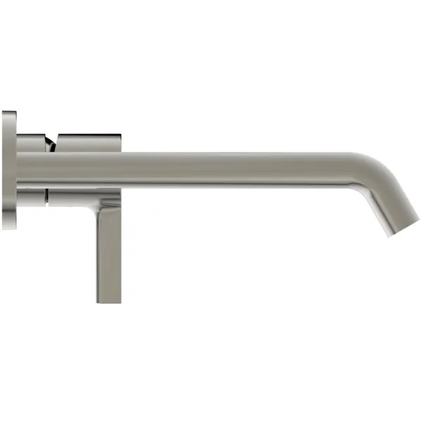 Wand-Waschtischarmatur Joy, Bausatz 2, runde Rosette, Ausladung 220mm, Brushed Gold Wand-Waschtischarmatur Joy, Bausatz 2, runde Rosette, Ausladung 220mm, Brushed Gold